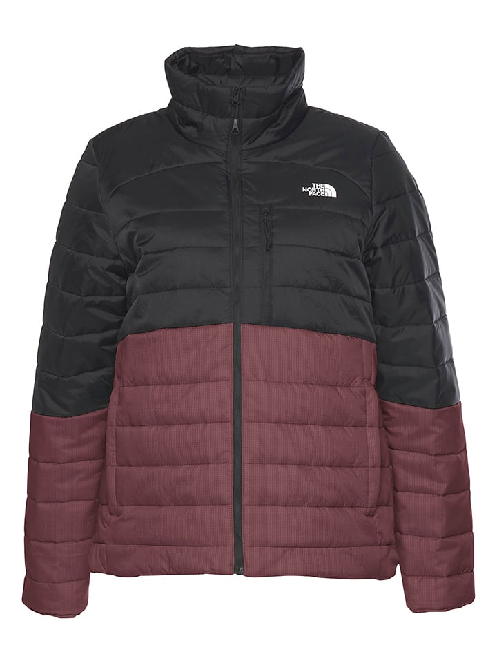 The North Face Kurtka pikowana w kolorze bordowo-czarnym