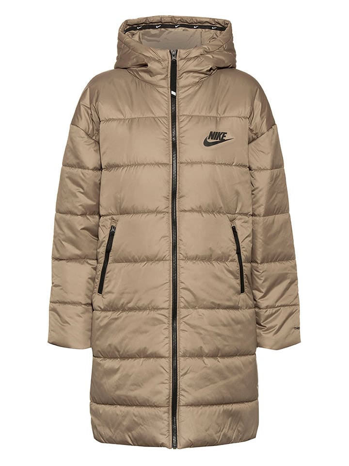 Nike Płaszcz pikowany w kolorze beżowym