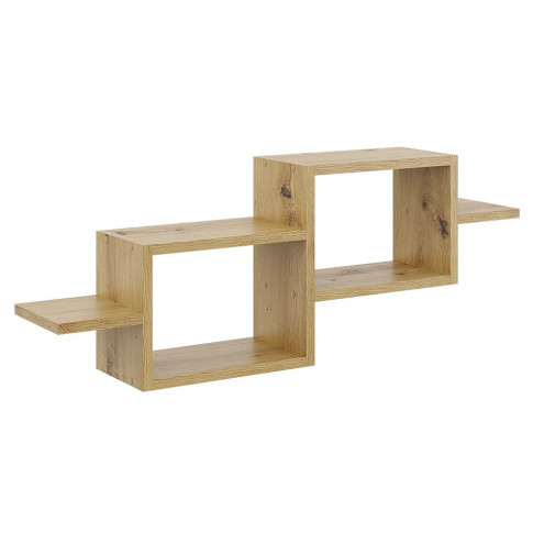 Minimalistyczna półka ścienna w kolorze dąb artisan L1-N55