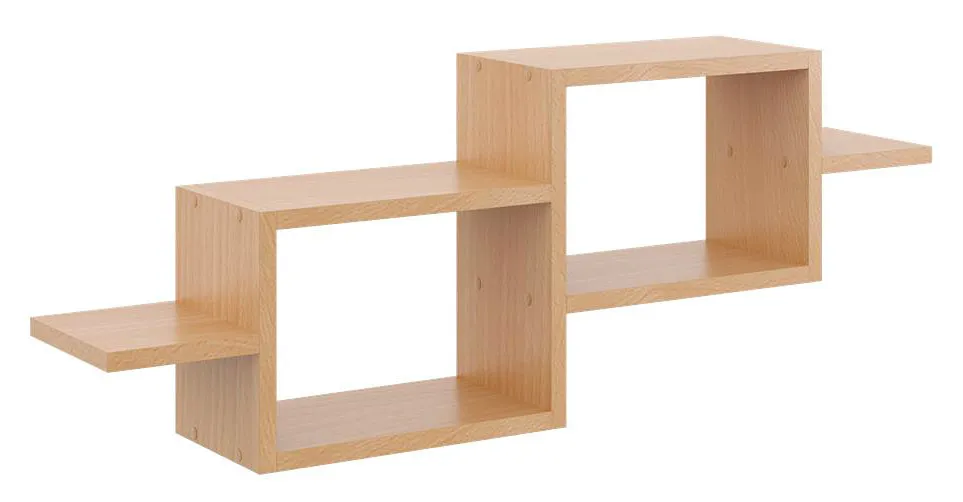 Nowoczesna półka wisząca w kolorze buk H2-T62