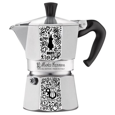 Kawiarka BIALETTI Moka Express 3 TZ Srebrno-czarny + Worek BIALETTI