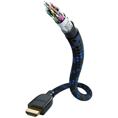 Inakustik Kabel Premium II HDMI 2.1 Ultra High Speed délka 3m 00423530) Czarny/Niebieski