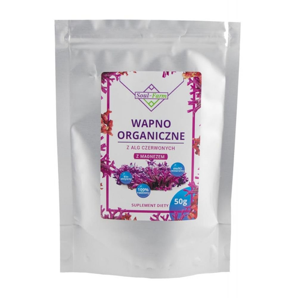 Soul-farm Wapno organiczne z alg czerwonych z magnezem 50g 5902706730395