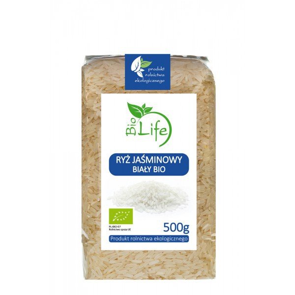 BioLife 101BioLife Ryż Jaśminowy Biały 500g - ZLFRYZJASM500