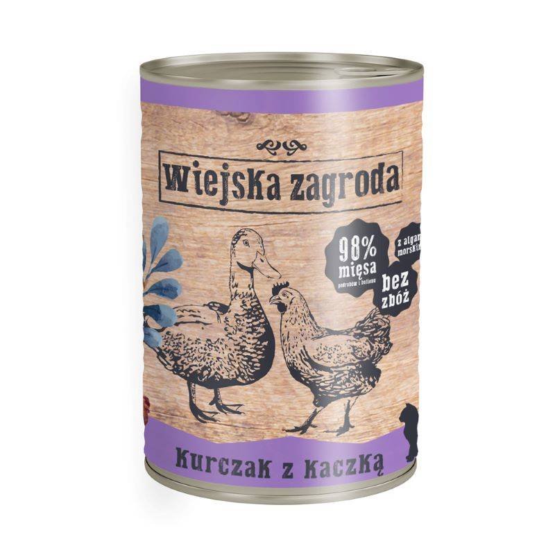 ALPHA SPIRIT I WIEJSKA ZAGRODA Wiejska Zagroda Kurczak z Kaczką 400 g