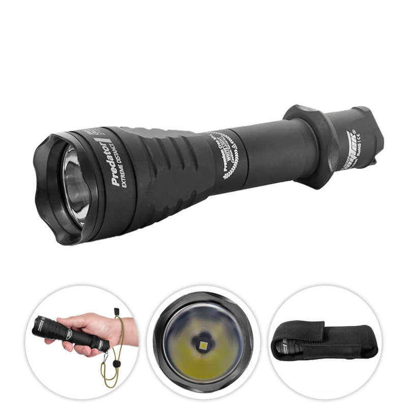 Armytek Szlufka armytek Predator XP-L Hi LED (biały)  1200 lumenów  latarka LED z Holster, Clip &