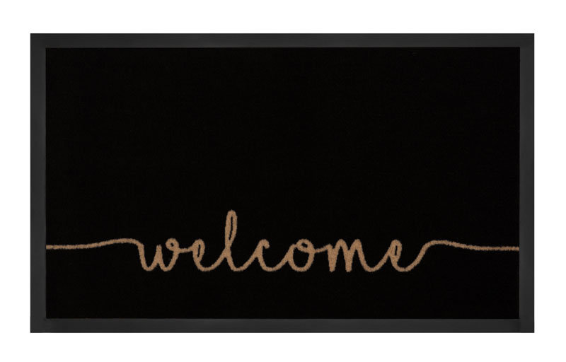 HANSE Home Hanse Home Cozy Welcome mata podłogowa, antracyt, kremowa, 45 x 75 cm