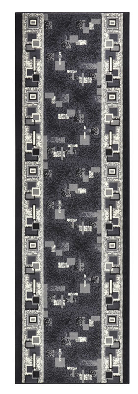 HANSE Home Stylowy welurowy bieżnik Cube Szary 102493