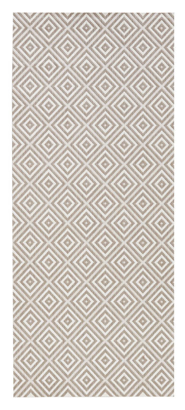bougari Dywan w-& Outdoor karo Szary | 102471 102471-80x150