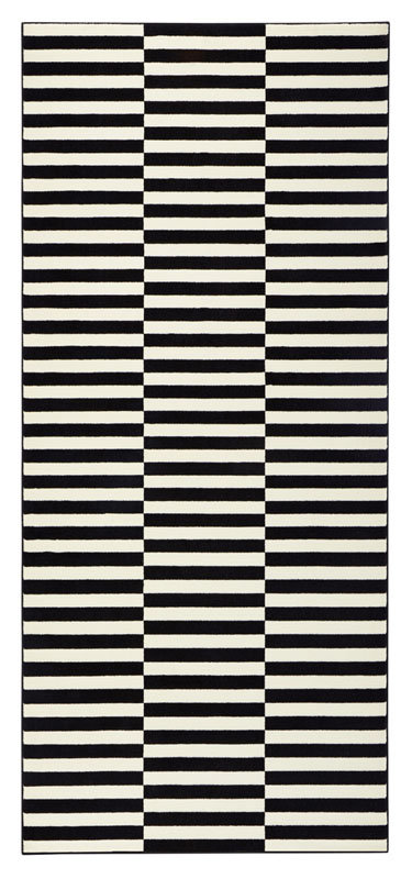 Czarno-biały chodnik Hanse Home Gloria Panel, 80x200 cm
