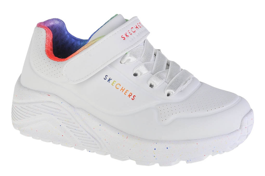 Skechers Uno Lite Rainbow Specks 310457L-WMLT dziewczęce sneakersy, białe, rozmiar 31