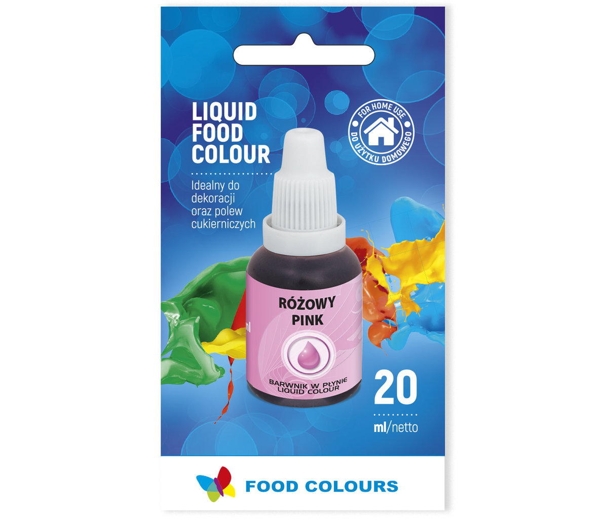 Barwnik Spożywczy W Płynie - Różowy - 20 ml