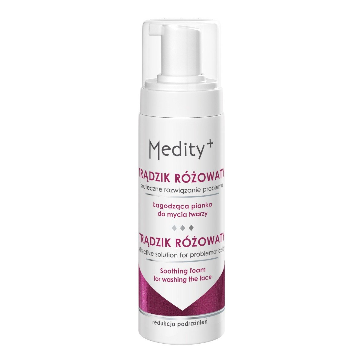 Medity+ trądzik różowaty pianka 150 ml