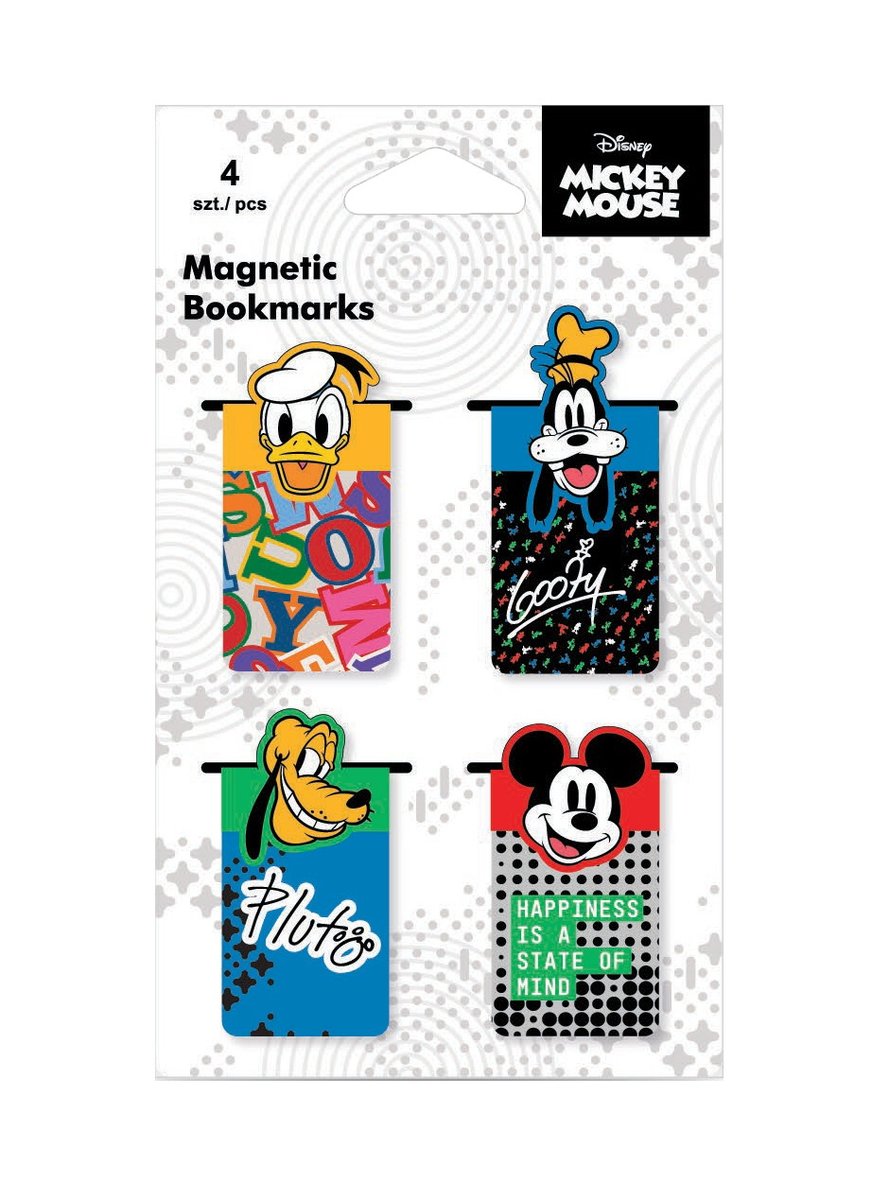 PATIO, Zakładka magnetyczna Disney Fashion Mickey Mouse, 4 szt.