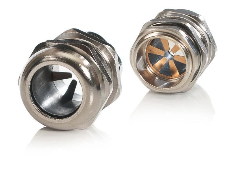 TRYTYT Dławica kablowa metryczna metalowa do kabli ekranowanych 25mm IP68 TRYTYT MMG-25-EMC