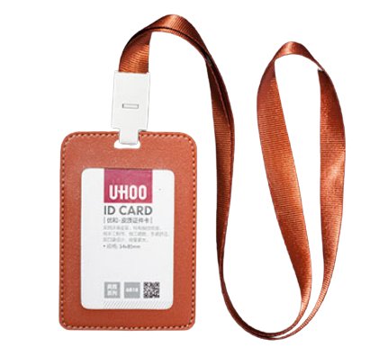 Etui Holder na kartę Smycz 60x93 RFID 54x85 Brown