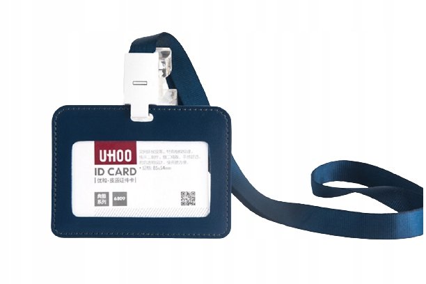 Etui Holder na kartę Smycz 105x76 RFID 54x85 Blue