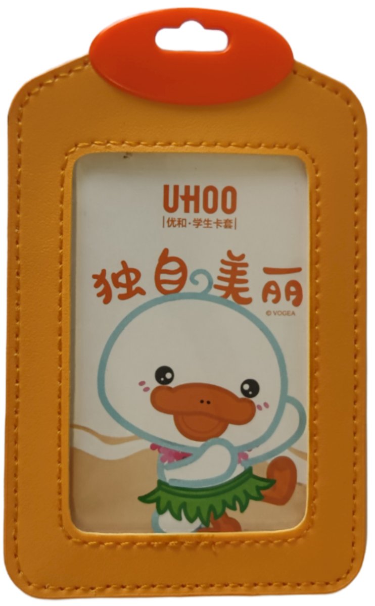 Etui Holder na kartę Smycz Duck eco pion Orange