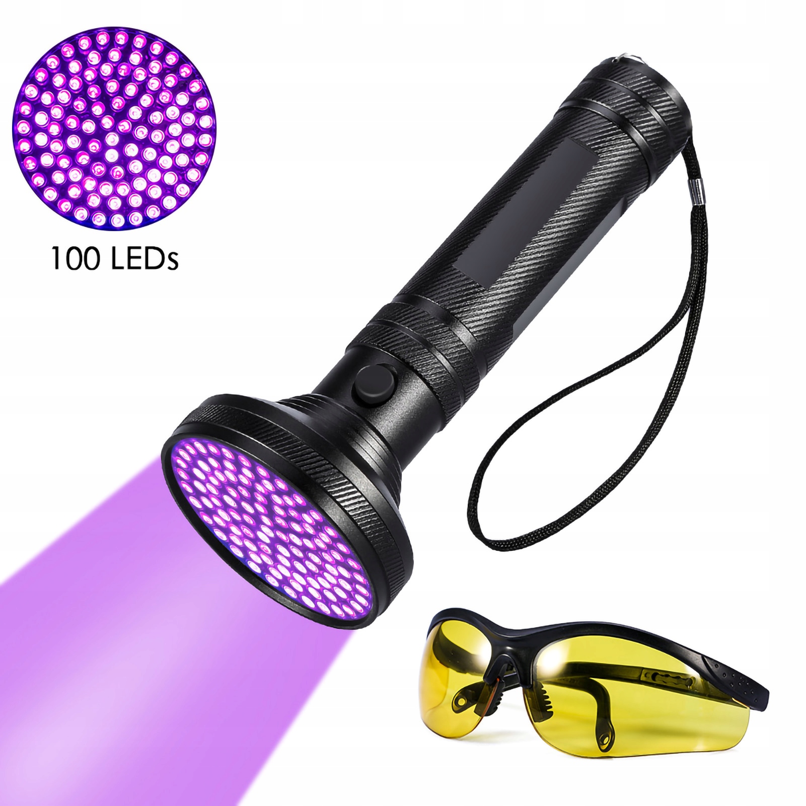 Latarka Uv Led Ultrafioletowa Lampa Bursztynów