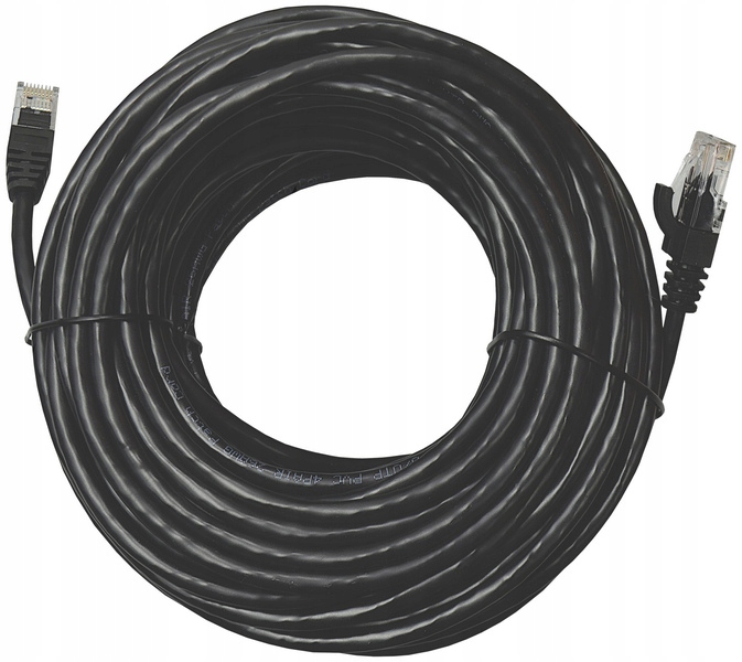 Digitus CAT 5e U-UTP patch cable PVC AWG 26/7 length 20m color black DK-1512-200/BL