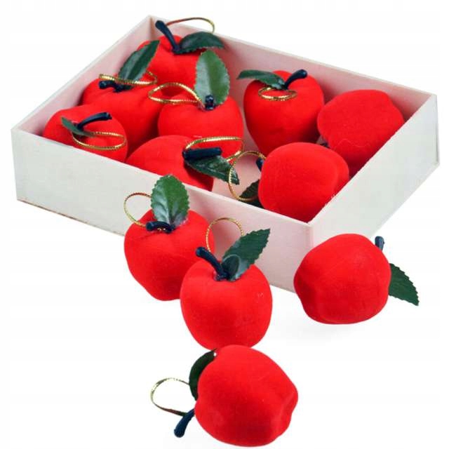 Jabłuszka flokowane op.12szt