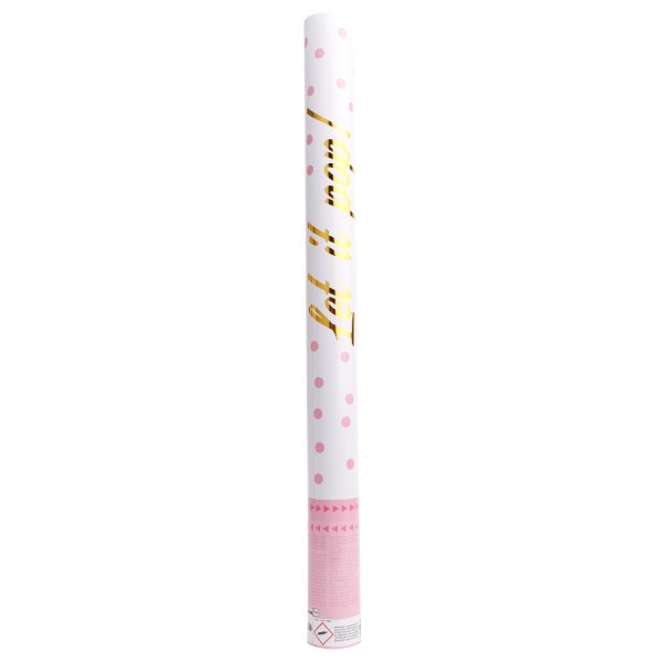 TUBA Z KONFETTI 60 CM RÓŻOWE