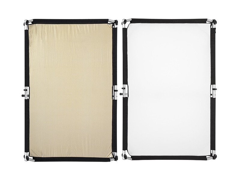 Fomei Quick-Clap Materiał do Panelu 1 x 1,5m Gold-Silver stripe/White FY7883