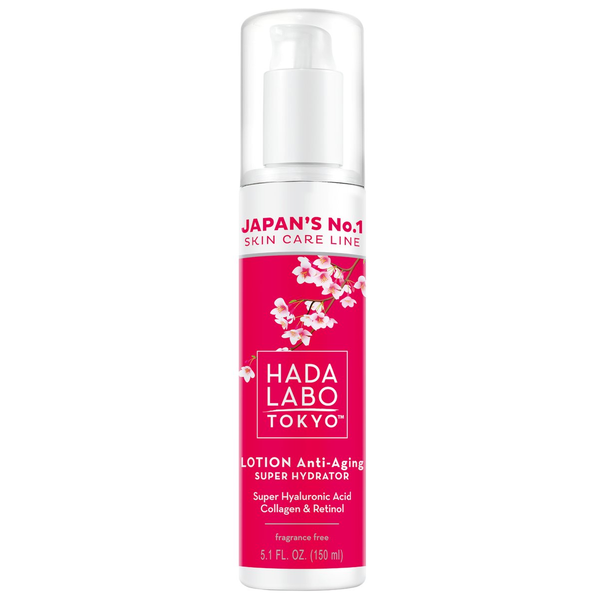 Hada Labo Tokyo Red, Nawilżający Lotion Przeciwzmarszczkowy Do Twarzy, 150ml