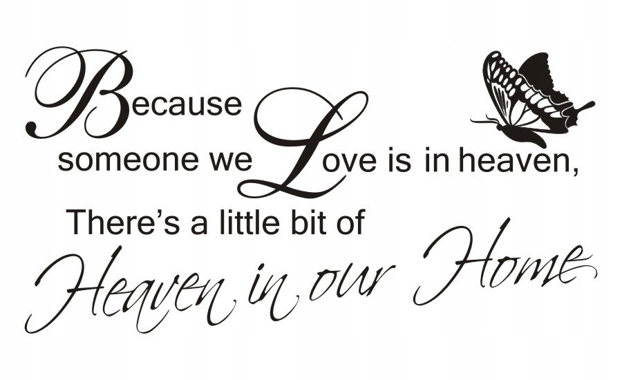 Napis na ścianę, naklejka - Because someone.. - 50, 240x120 cm