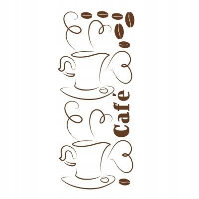 Naklejka do kuchni mat - Filiżanka kuchnia 18, 200x80 cm