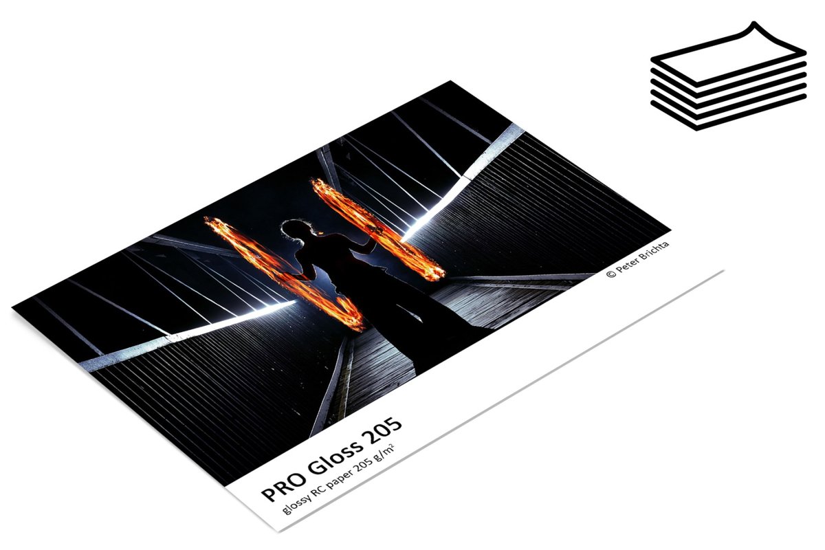 Papier fotograficzny Fomei Pro Gloss 205gsm - arkusze 13x18 (12,7 x 17,8cm) 250 arkuszy
