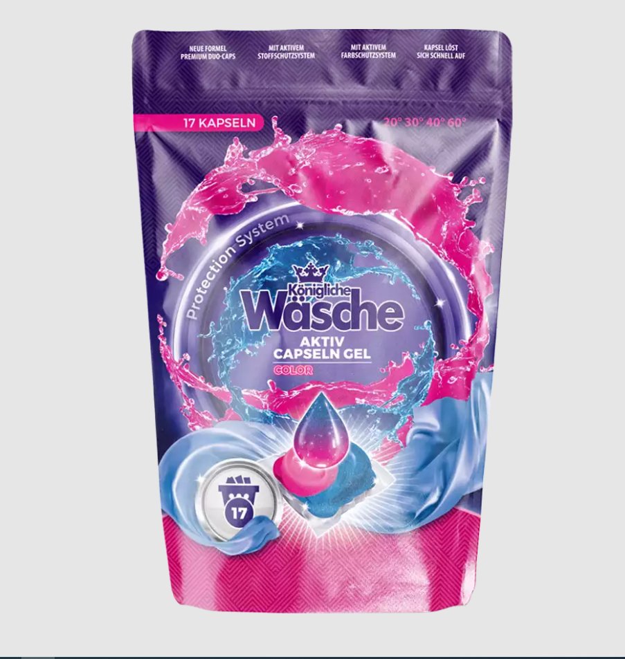 Königliche Wäsche Kapsułki do prania DuoCaps Color DE 17szt