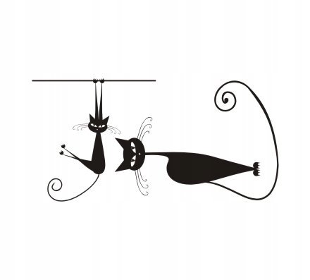 Naklejka na ścianę dzieci ogromne koty kotki 39, 240x120 cm