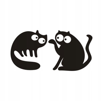 Naklejka na ścianę dla dzieci kot wielkie kotki 44, 240x120 cm