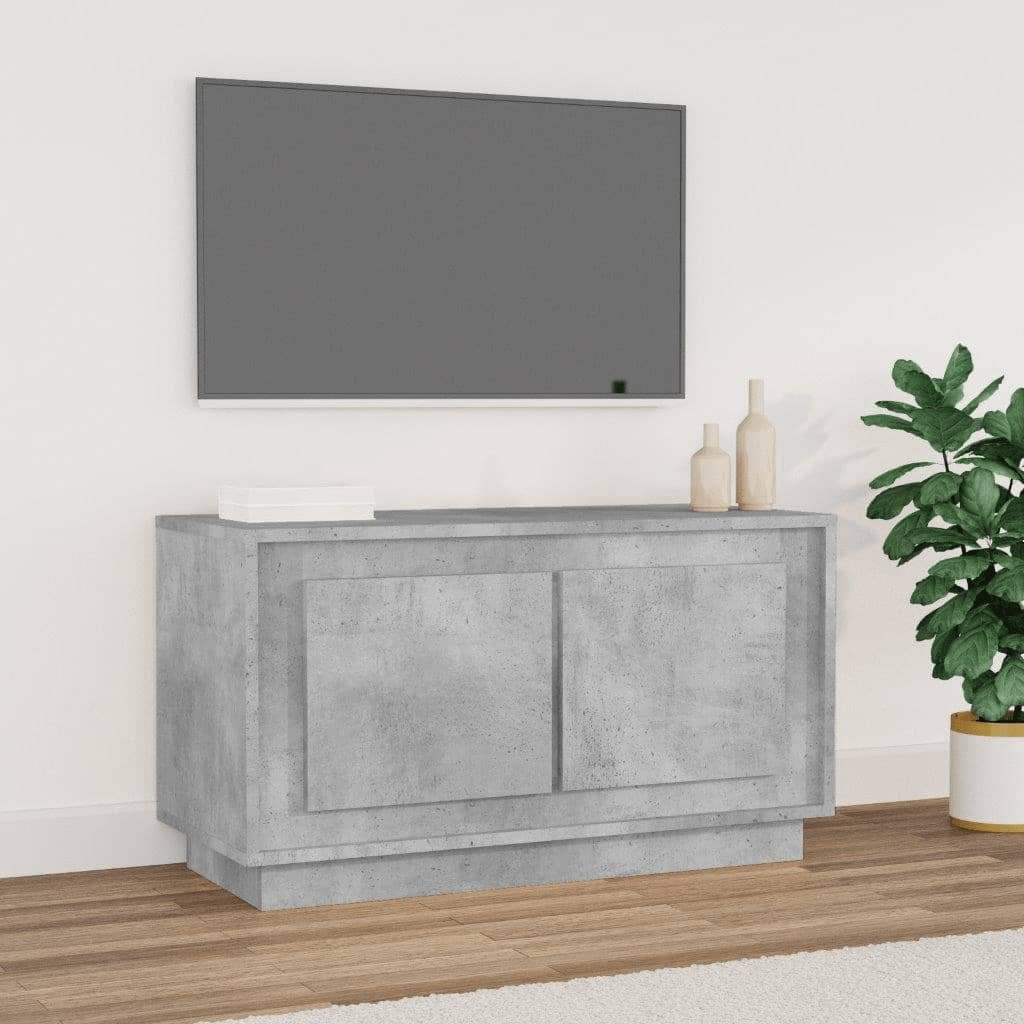 vidaXL Szafka pod TV, szarość betonu, 80x35x45 cm