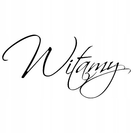 Napis na ścianę, naklejka - Witamy - 234, 240x120 cm