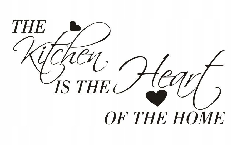 Napis na ścianę naklejka cytat The kitchen is.. 41, 200x100 cm