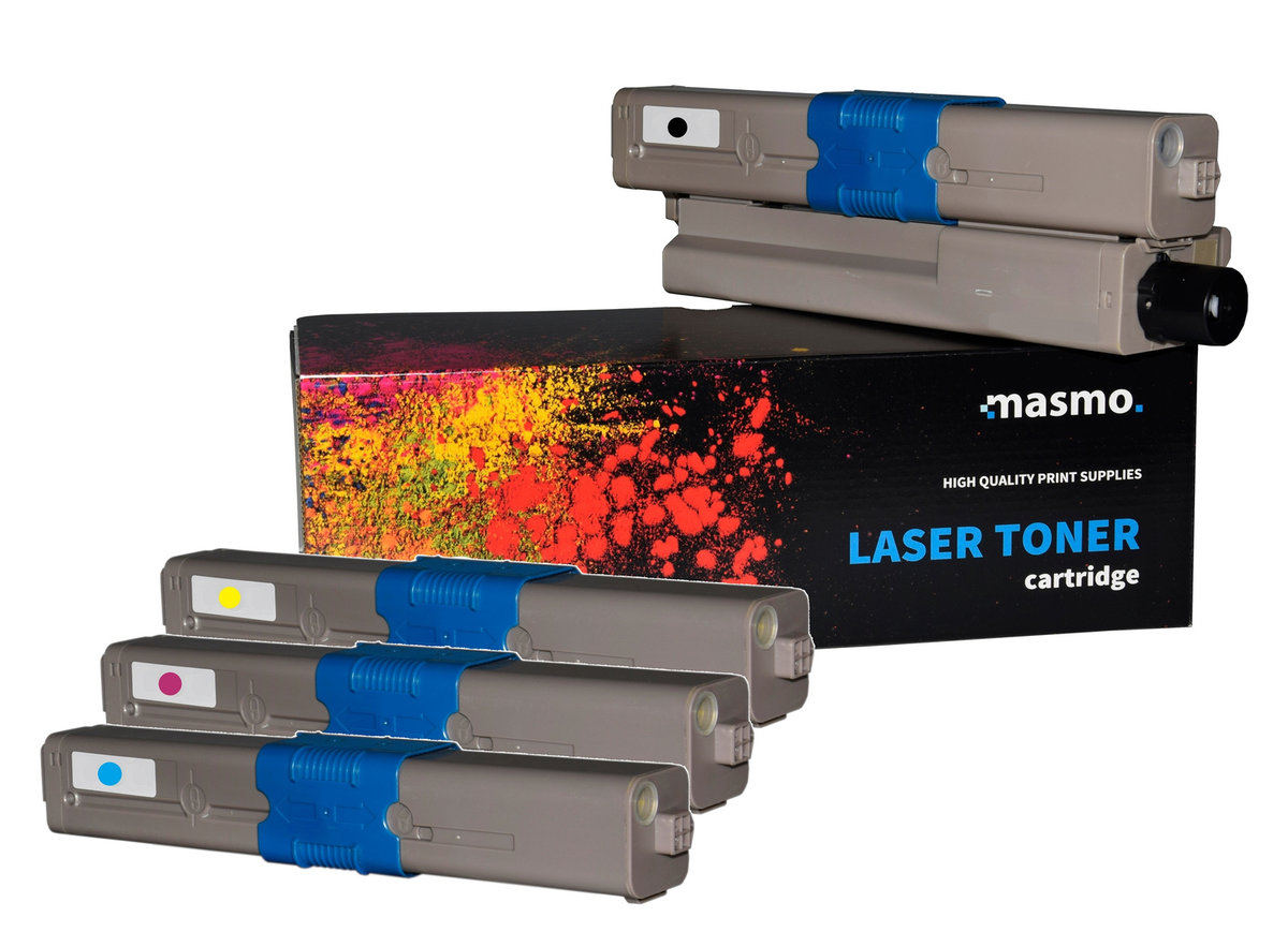 Zestaw 4X Toner Masmo Do Oki C332 Mc363 C332Dn Mc363Dn Cmyk Zamienniki