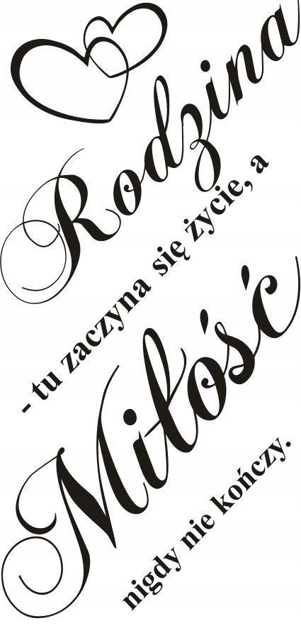 Napis na ścianę naklejka - Rodzina... - 247, 240x120 cm