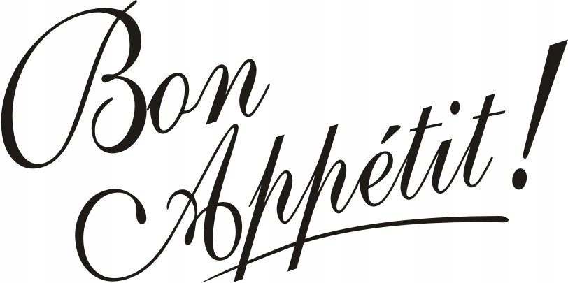 Napis na ścianę, naklejka - Bon Appetit ! - 30, 240x120 cm