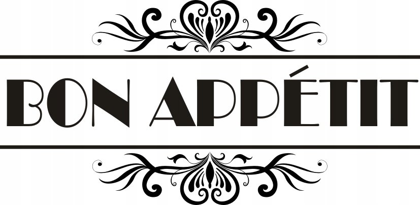 Napis na ścianę, naklejka - Bon Appetit - 143, 240x120 cm