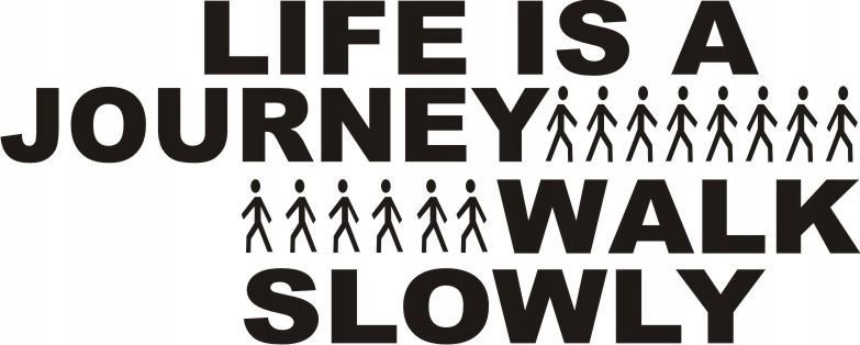 Napis na ścianę naklejka - Life is a journey.. 11, 200x100 cm