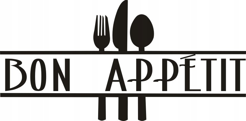 Napis na ścianę, naklejka - Bon Appetit - 140, 240x120 cm