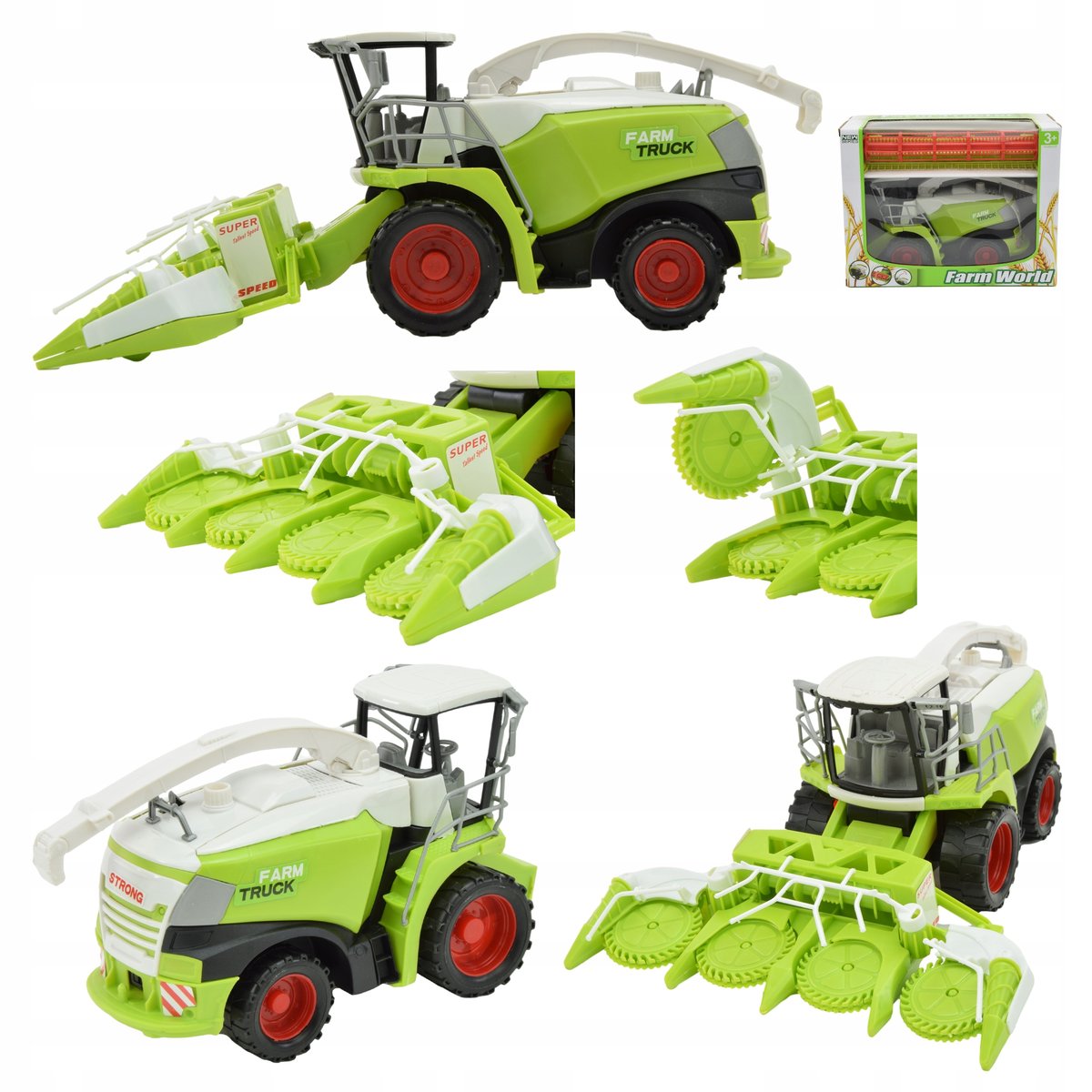 DUŻY KOMBAJN DO KUKURYDZY ZABAWKI DLA DZIECI FARMA