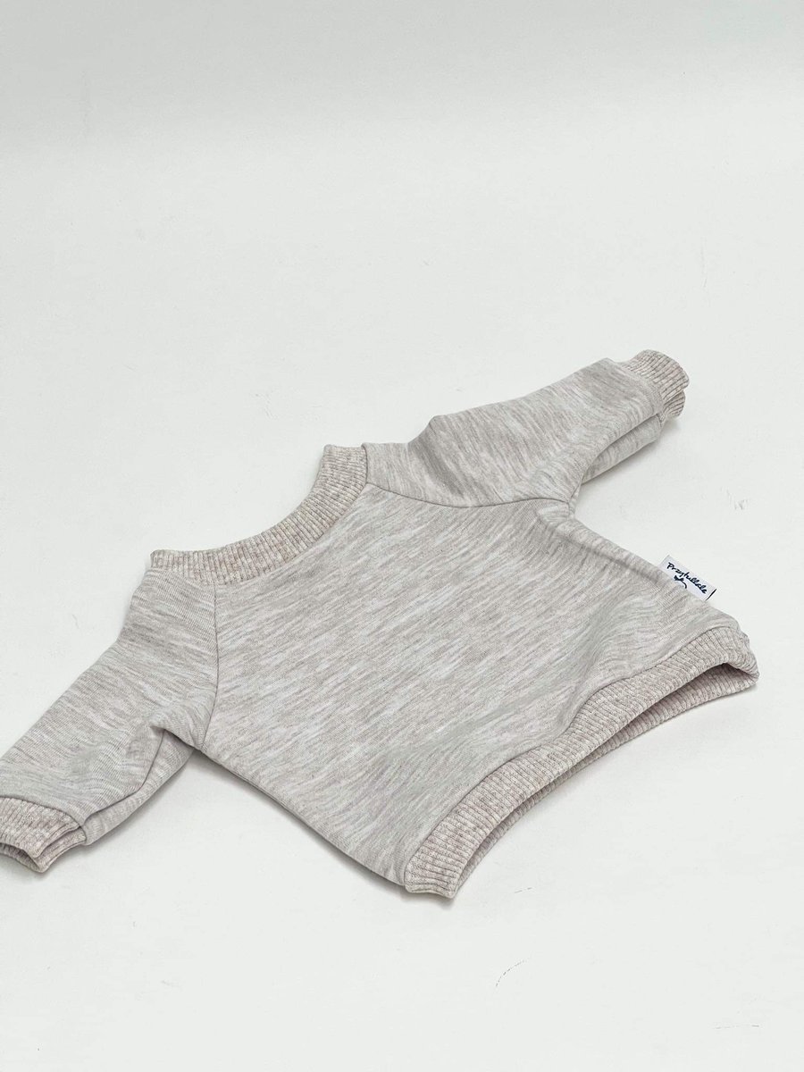 Bluza dresowa beżowa dla lalki Baby Born 43cm
