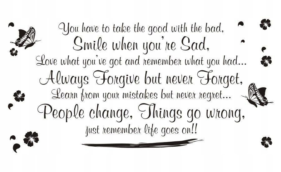 Napis na ścianę naklejka cytat You have to.. 40, 200x100 cm