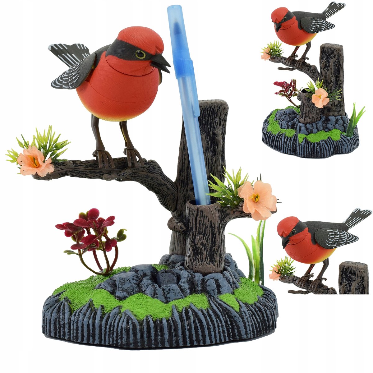 FIGURKA ŚPIEWAJĄCY PTASZEK NA DŁUGOPISY PRZYBORY