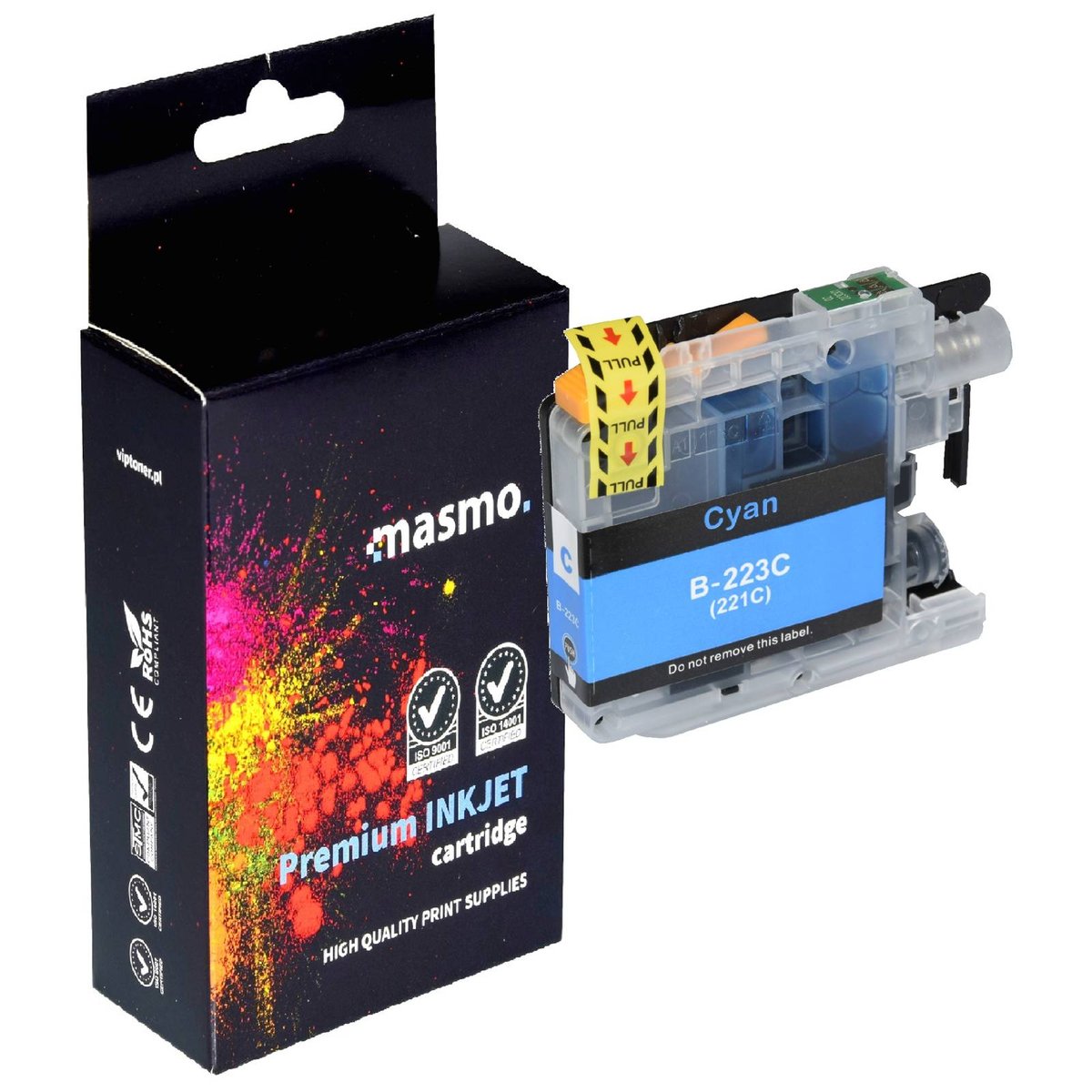 Tusz MASMO do Brother LC223 DCP-J4120DW DCP-J562DW MFC-J5320DW J5620DW niebieski zamiennik