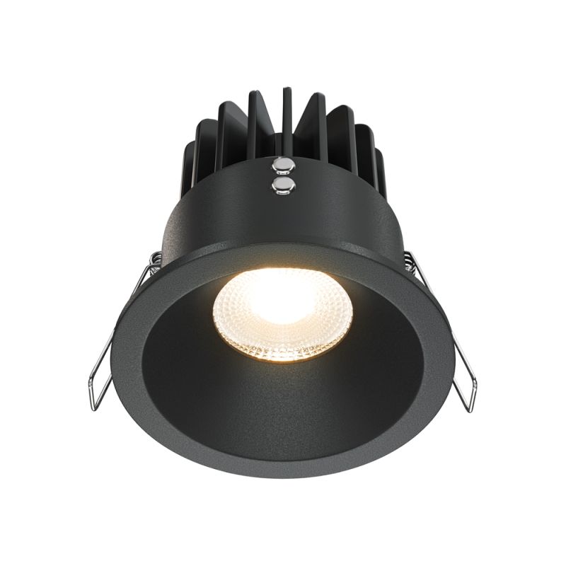 Łazienkowe oczko podtynkowe LED ⌀8,5cm 3000K DL034-L12W3K-D-B z serii ZOOM