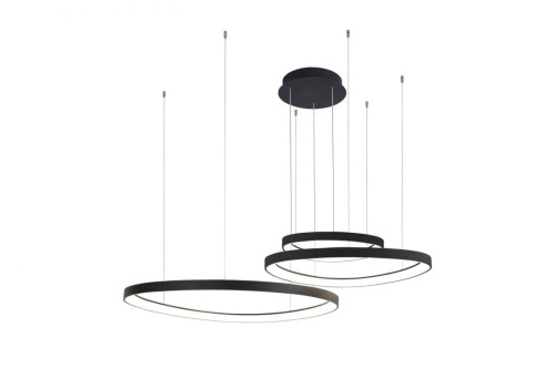 Lampa wisząca Amanda AZ5027 LED 150W ringi czarna